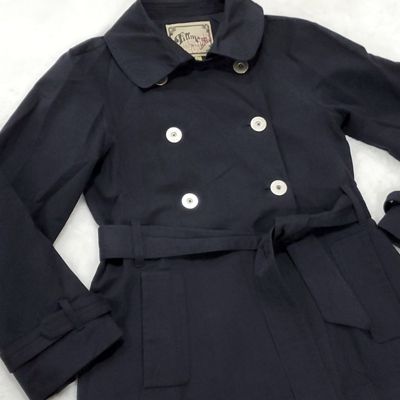 Anthropologie Millard fillmore studio navy butter soft pea coat - Picture 3 of 9
